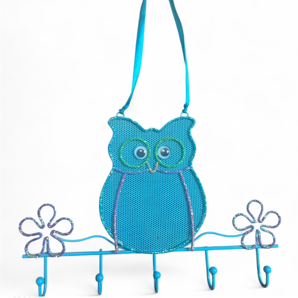 Blue Owl jewelry hanger